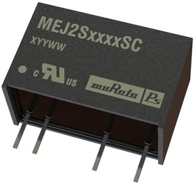 Фото 1/2 MEJ2S0515SC, Isolated DC/DC Converters - Through Hole 2W 4.5V-5.5VIN 15VOUT DC/DC