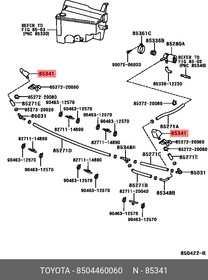 8504460060, ФОРСУНКА ОМЫВАТ.ФАРЫ/NOZZLE SUB-ASSY, [ORG]