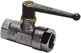 0402 13 21, Nickel Plated Brass 2 Way, Ball Valve, BSPP 1/2in, 40bar Operating Pressure