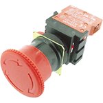 A22E-M-01, Emergency Stop Switches / E-Stop Switches SPST-NC 40mm HEAD Push-lock ...