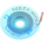 80-4-10, Desoldering Braid / Solder Removal SOLDER WICK ROSIN .110" BLUE 10'