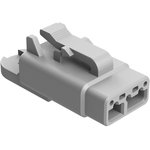 ATM04-3P-CAP, Automotive Connectors Dust cap 3 pos recep grey