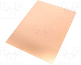 LAM210X297E0.8, Ламинат, FR4, 0,8мм, L: 297мм, W: 210мм, Покрытие: медь