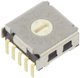 Фото 1/2 A6KSV-164RF, DIP Switches / SIP Switches SMT 5x2 Terminal 16P Side-Act, Flat, Wht