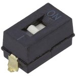 A6SN-1101, DIP Switches / SIP Switches 1P Knife-Edge, 2.3mm Slide SMT Flat-Act