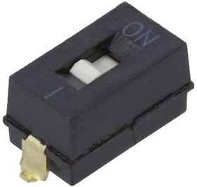 Фото 1/3 A6SN-1101, DIP Switches / SIP Switches 1P Knife-Edge, 2.3mm Slide SMT Flat-Act