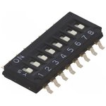 A6H-8101, DIP Switches / SIP Switches 1/2 Pitch 8 Position