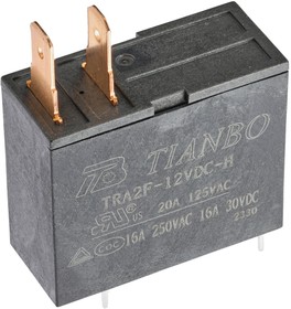 Фото 1/2 TRA2F-12VDC-H, Реле 1 зам. 12VDC, 20A/125VAC
