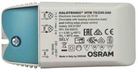 442334, 35 ? 105W Light Transformer, 230 ? 240V ac, 11.3V ac