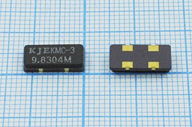 Кварцевый резонатор 9830,4 кГц, корпус SMD12055C4, марка KMC3, 1 гармоника