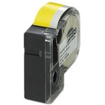 0803942, MM-EMLF Black on Yellow Label Printer Tape, 8 m Length, 12 mm Width ...