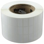 C100X050YJT, Thermal transfer component label, 1.00" W x 0.50" H, polyester, white, 3 label/row, 10,000 pc. package quantity.