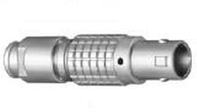 FGG.1B.306.CLAD76Z, Circular Push Pull Connectors STRAIGHT PLUG MALE W. CABLE COLLET