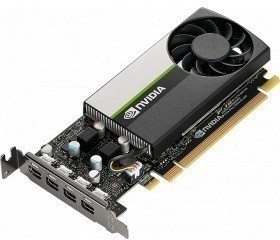 Фото 1/8 Видеокарта VGA PNY NVIDIA QUADRO T1000, 4 GB GDDR6/128 bit, PCI Express 4.0 x16, 4x mDP, PG172