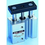 EMGQM25-50, Pneumatic Guided Cylinder - 25mm Bore, 50mm Stroke, MGQ Series ...