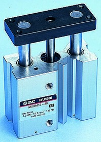 MGQM12-20, Pneumatic Guided Cylinder - 12mm Bore, 20mm Stroke, MGQ Series, Double Acting