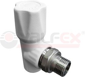 Вентиль для радиатора угловой 25х3/4дюйм (40/10) бел. VALFEX 1014725034