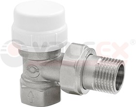 Клапан термостатический для радиаторов угловой 3/4дюйм (80/10) К VALFEX VF.031.T.05