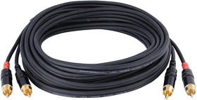 Cordial CFU 6 CC кабель сдвоенный RCA-RCA, 6.0м, черный