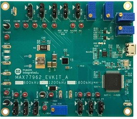 Фото 1/2 MAX77962EVKIT-12#, Evaluation Board, MAX77962EWJ06+, Power Management - Battery, USB Type-C Buck-Boost Charger