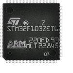 STM32F100C4T6B, Микроконтроллер 32-Бит, Cortex-M3, 24МГц, 16КБ Flash, [LQFP-48]
