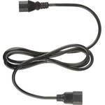 Кабель питания C13(F)-C14, 10А, 0,75мм2, 1.8м, чер (OPC002)