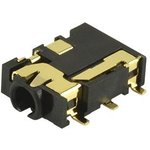 SJ2-2504D-SMT-TR, Phone Connectors 2.5mm gold terminal 4cond Tip/Ring swtch