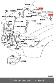 Форсунка омывателя TOYOTA 85381-12060