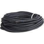G1301/8 BK007, Braided PET Black Cable Sleeve, 3.18mm Diameter, 15.24m Length ...