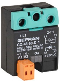 GQ-50-24-A-1-1 (230V/50A), GQ Series Solid State Relay, 50 A Load, Surface Mount, 230 V ac Load, 260V ac/dc Control
