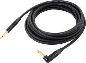 Cordial CSI 6 PR 175 инструментальный кабель угловой джек моно 6.3мм/джек моно 6.3мм, разъемы Neutrik, 6.0м, черный