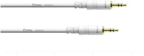 Cordial CFS 1,5 WW-SNOW инструментальный кабель мини-джек стерео 3.5мм male/мини-джек стерео 3.5мм male, 1.5м, белый