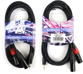 AuraSonics J35Y2XM-3 Y-кабель jack 3.5 -  2 x XLR, 3м