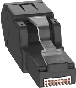 Фото 1/4 FPUD6X88MTG, RJ45 CONN, PLUG, 8P8C, 1PORT, BLACK