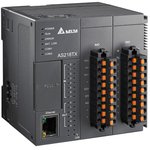 Программируемый логический контроллер AS218TX-A, 8DI, 6TO(NPN), 2AI, 2AO, 24VDC ...