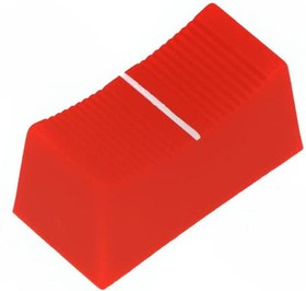 Фото 1/2 CS1/4A-RED, Ручка: движок, Цвет: красный, 23x11x11мм, Мат-л: пластик