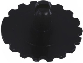 Фото 1/2 5371 BLACK, Ручка, регулировочное колесо, черный, d16мм, Назначение PT15N