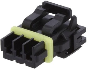 Фото 1/4 0521170341, Conn Housing RCP 3 POS 2.5mm Crimp ST Cable Mount Black Mizu-P25™ Tray Automotive