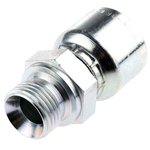 1D948-8-8, BSP 1/2 Male Straight Steel Crimped Hose Fitting, 275 bar