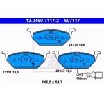 13.0460-7117.2, Колодки пер.AUDI A2,A3/VW BORA,GOLF IV,POLO/SKODA OCTAVIA