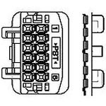 1565804-2, Корпус прямоугольного разъема 2,2мм 2x4P 4 2 3мм P=2,2мм