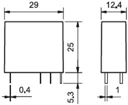 Photo 1/10 40.61.7.012.0000, Universal relay, series 40, power, SPDT, 12V DC, 16A