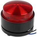 X80-04-02, X80 Series Red Flashing Beacon, 115 → 230 V, Surface Mount ...