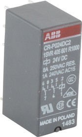 Фото 1/5 CR-P024DC2 24B DC 2ПК (8A), Реле 2 переключ. 24VDC, 8A/ 250VAC