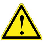 PESW-B-9Y, Labels & Industrial Warning Signs ISO Label, 1.0 TRI RISK OF DANGER 1 CRD