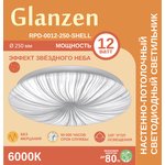 Светодиодный настенно-потолочный светильник GLANZEN RPD-0012-250-SHELL 12Вт 6000К