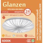 Светодиодный настенно-потолочный светильник GLANZEN RPD-0024-320-SHELL 24Вт 6000К