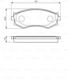 Фото 1/10 0986461139, Колодки тормозные NISSAN Maxima A32 ,Teana J31 передние