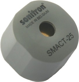 SMACT-25-P15, 100dB SMD Continuous External Piezo Buzzer, 25 x 18mm, 0V ac Min, 30V ac Max