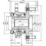 Z89128R, Ступица задняя